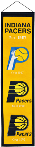 Winning Streak Indiana Pacers Nba Heritage Banner (8x32) (500x500), Png Download