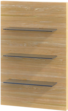 Wall Glass Mount Plywood (424x480), Png Download