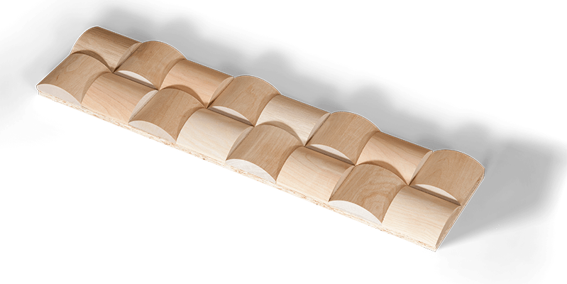 3d Wood Wall Covering Rubato Medine 3d Sienu - Panelling (799x400), Png Download