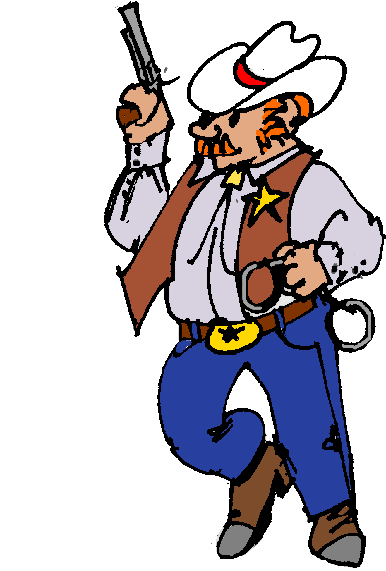 Monopoly Clip Art - Free Sheriff Clipart (1547x2271), Png Download