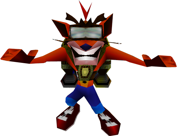 Crash Bandicoot 2 Cortex Strikes Back Crash Bandicoot - Crash Bandicoot Jetpack (600x477), Png Download