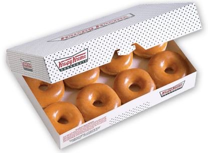 Krispy Kreme Original Glazed Dozen (415x305), Png Download