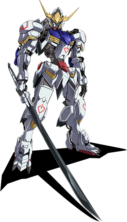 Gundam Barbatos01 - Button: Gundam Iron Blooded Orphans - Mikazuki & (410x713), Png Download