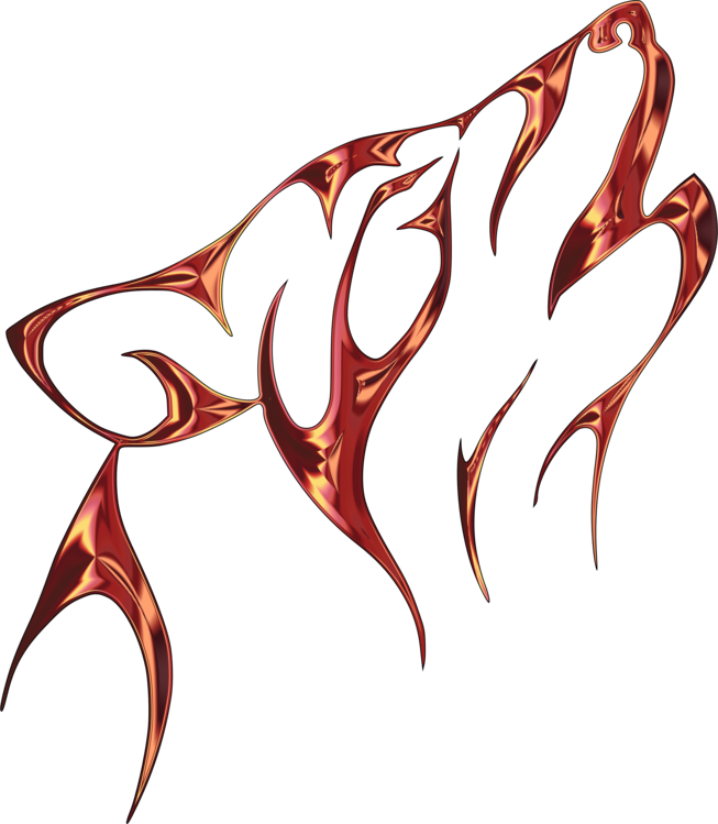 Gray Wolf Tattoo Clip Art Tattoo Art & Design - Wolf Clipart (653x749), Png Download