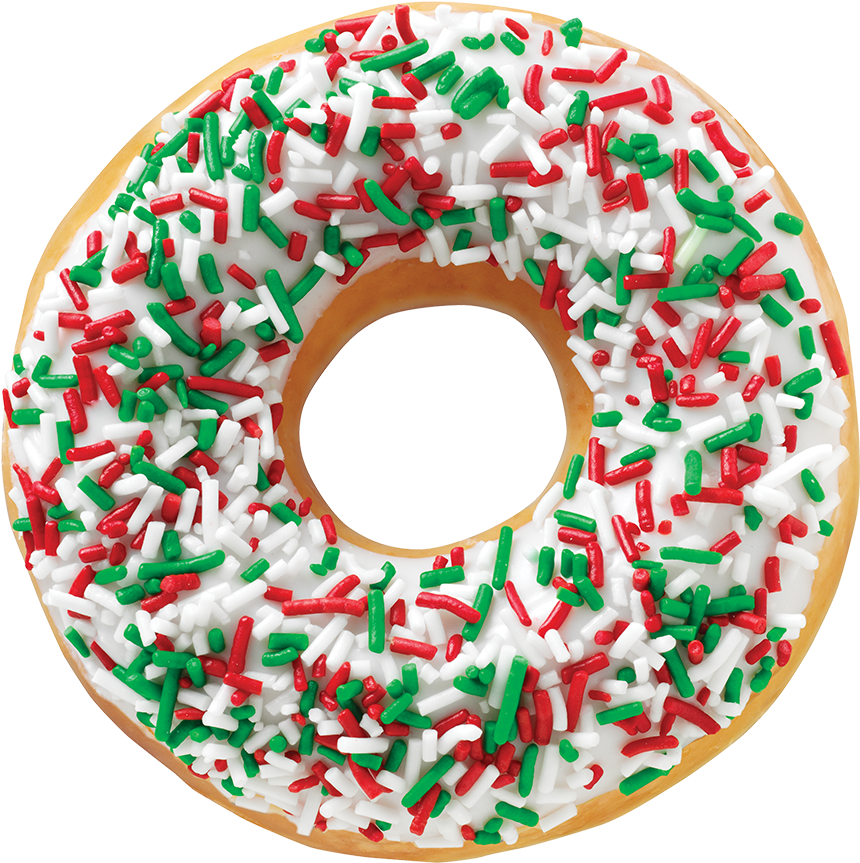Christmas Wreath - 크리스피 도넛 크리스마스 (1000x964), Png Download