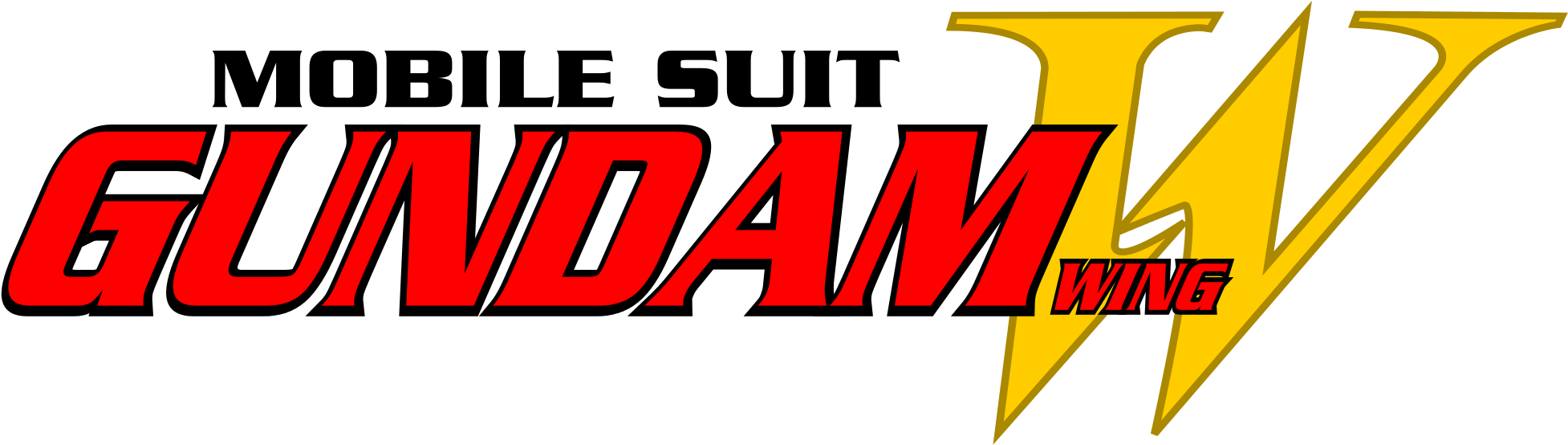 Open - Mobile Suit Gundam Wing Logo (2000x679), Png Download