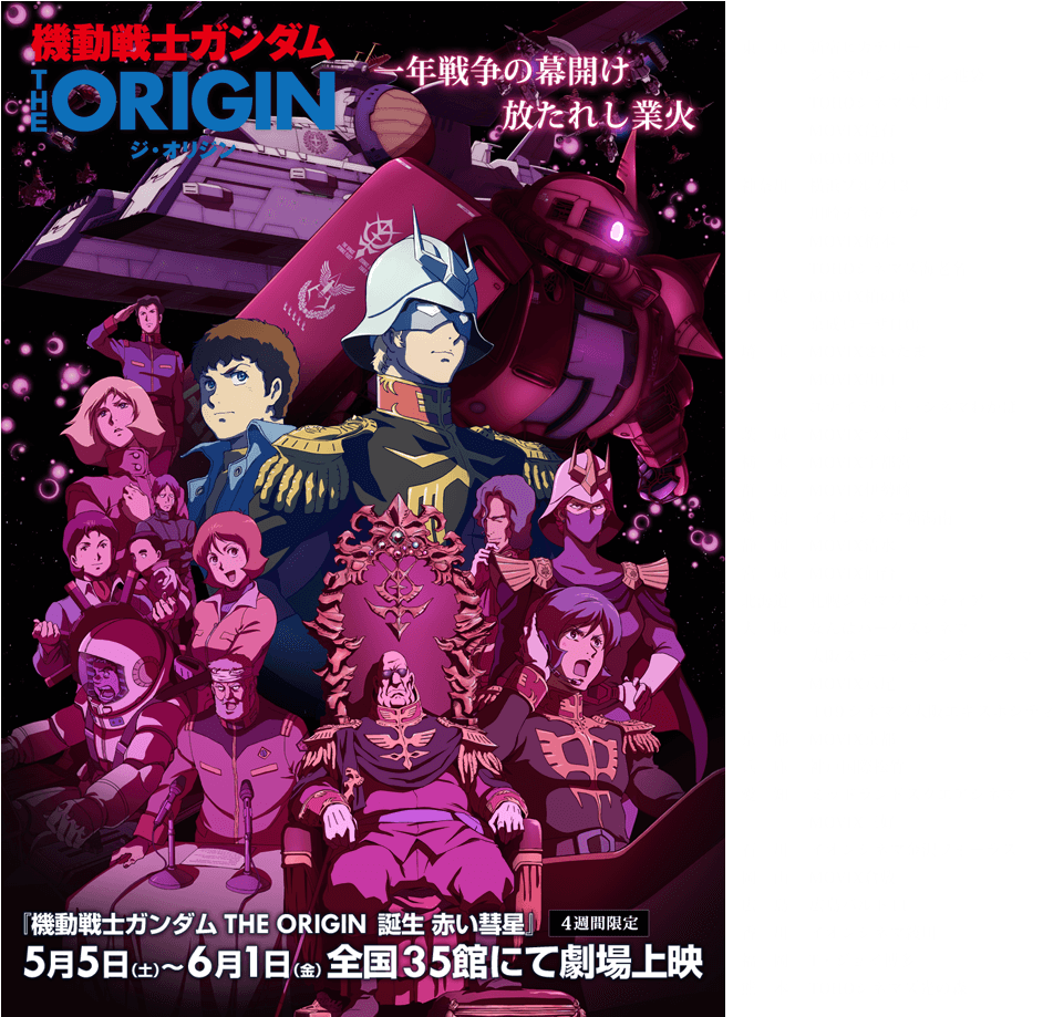 This Is Because The Gundam The Origin Official Website - Gundam The Origin 6 Poster (960x918), Png Download