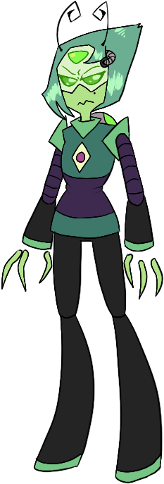 Peridot And Tak Fusion - Peridot And Zim Fusion (273x703), Png Download