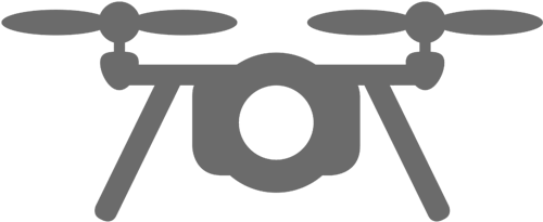 Host Aerial Video In High Definition - Drone Icon Grey Png (500x284), Png Download