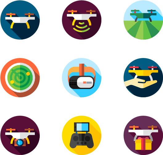 Drones 30 Icons - Family (600x564), Png Download
