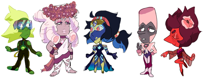 Chibi Gem Adopts Closed By Poduk-dbcpyp5 - Gemstone (700x298), Png Download
