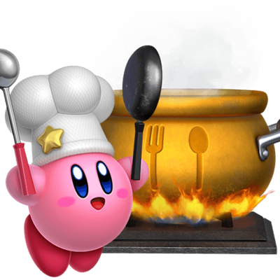 Mary But In The Sm64 Font @mary@uwu - Kirby Star Allies Cocinero (400x400), Png Download