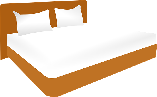 Matrimonial Bed Bed Marriage Bed Marital B - Double Bed Clipart (551x340), Png Download