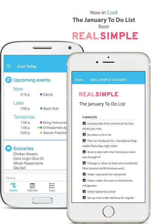 Cozi App-easily Keep Your Family Organized - Real Simple (500x737), Png Download