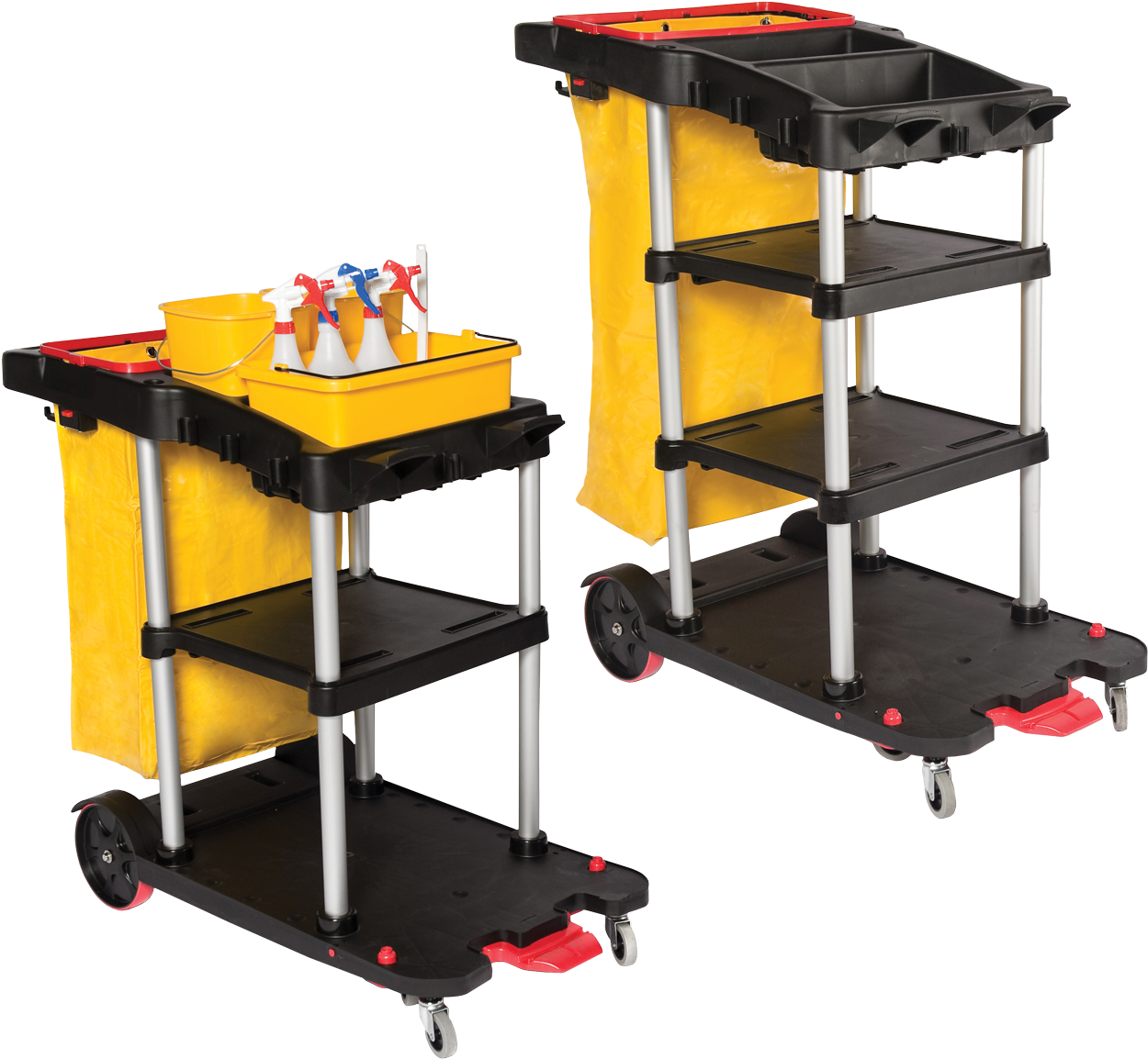 Janitor Auto Cart - Small Janitor Cart (1288x1200), Png Download