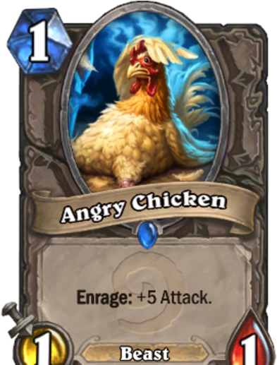 7 Most Useless Cards In Hearthstone - Angry Chicken Hearthstone (912x516), Png Download