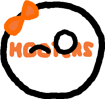 Hooters - Angel Tube Station (353x351), Png Download