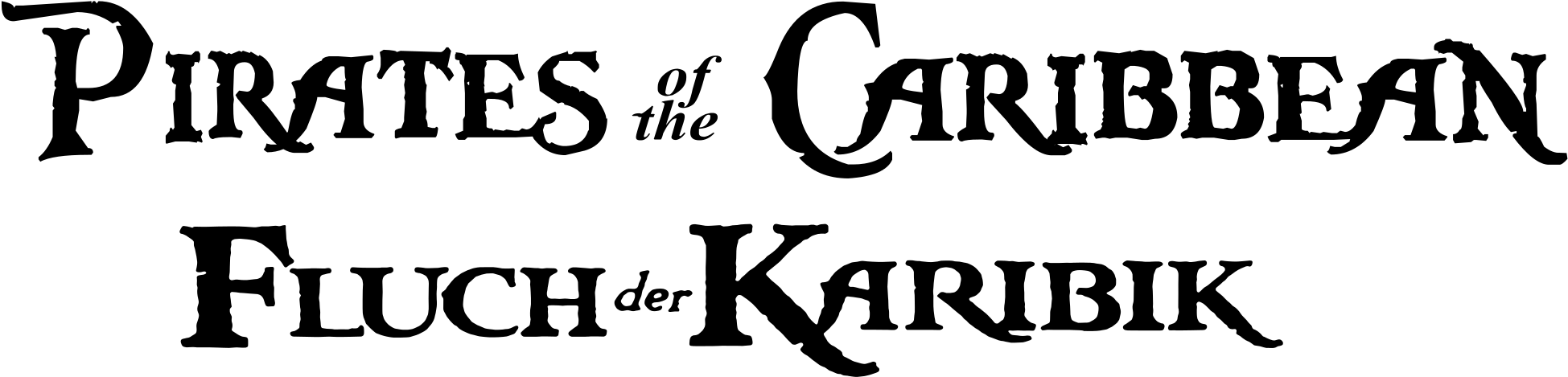 Fluch Der Karibik Main - Pirates Of The Caribbean (2000x699), Png Download