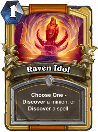 Raven Idol - Bola De Fuego Hearthstone (320x430), Png Download