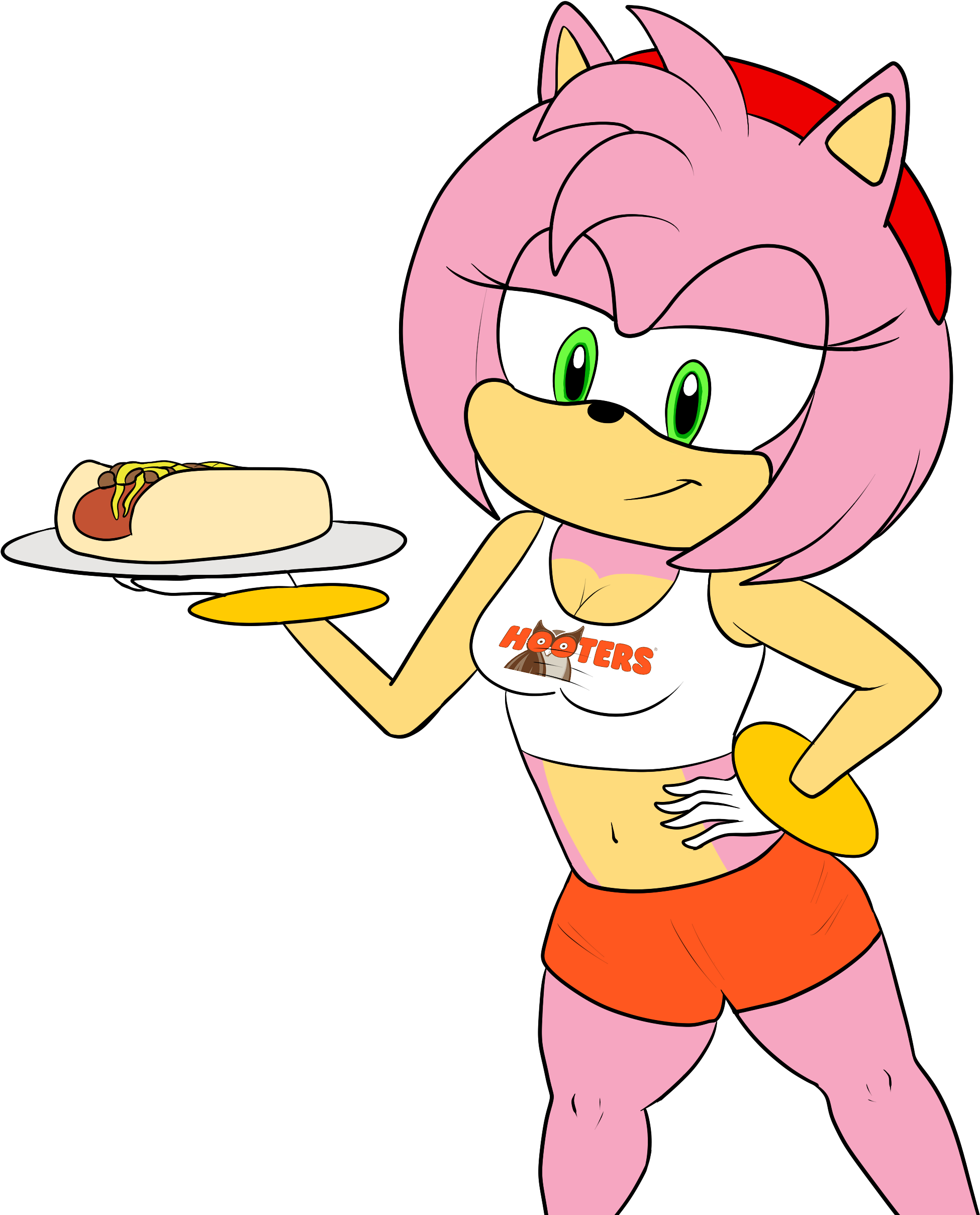 Hooters Sonic Forces Sonic The Hedgehog - Cartoon (2500x2500), Png Download