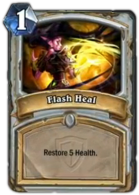 The Third Card Is [card=1000106], A Druid Class Spell - Flash Heal Hearthstone (307x465), Png Download
