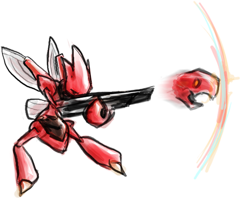 Scizor @ Choice Band Ability - Scizor (596x446), Png Download
