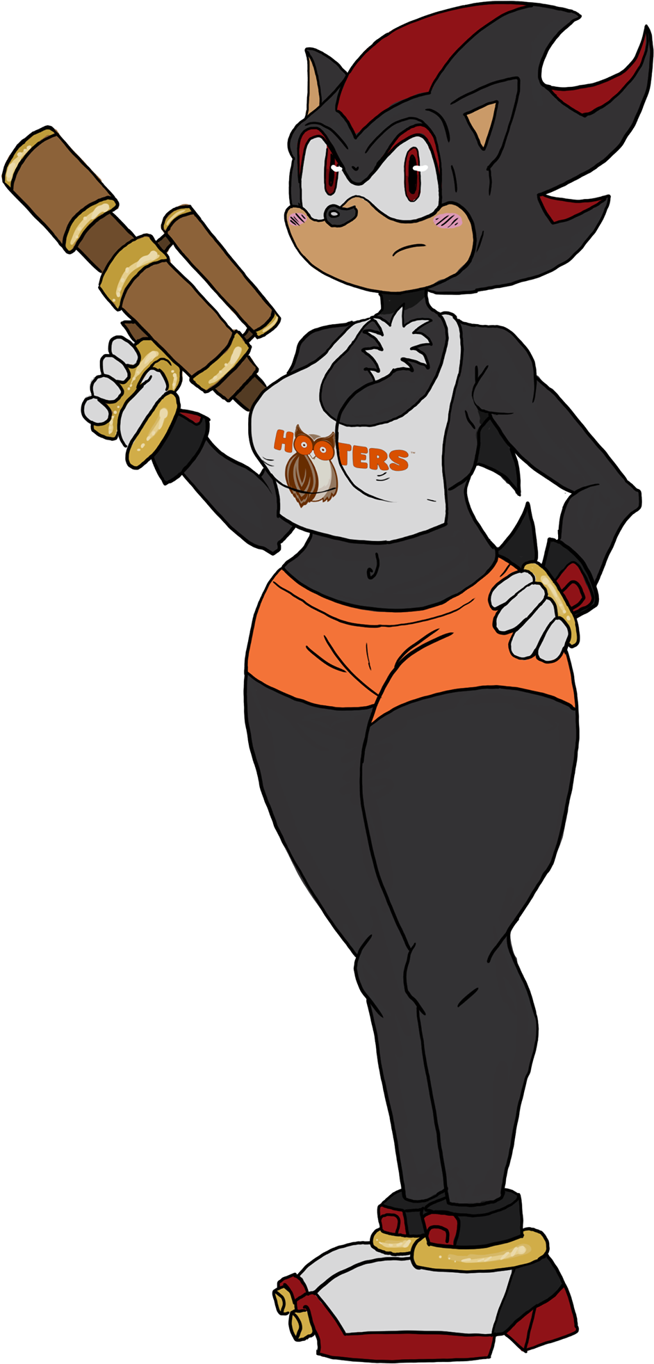 My Favorite Hooters Girl - Drawing (1489x2048), Png Download