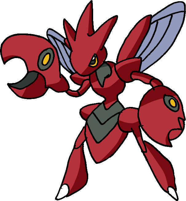 Scizor By Tails19950 - Pokemon Tipo Bicho Volador (605x654), Png Download