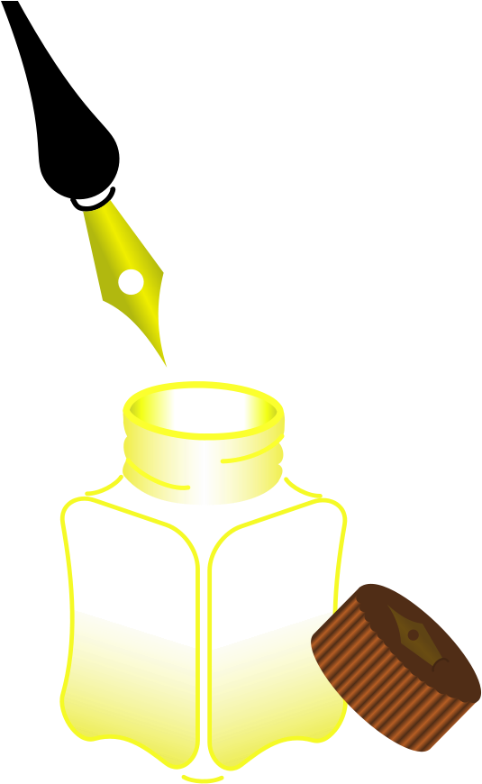 How To Set Use Tinta Y Pluma Clipart (636x900), Png Download