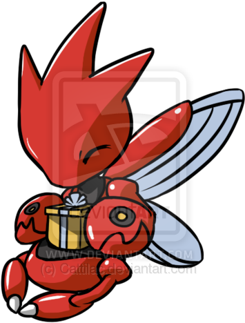 Present For Scizor By Cattilac - Scizor Cute (400x501), Png Download