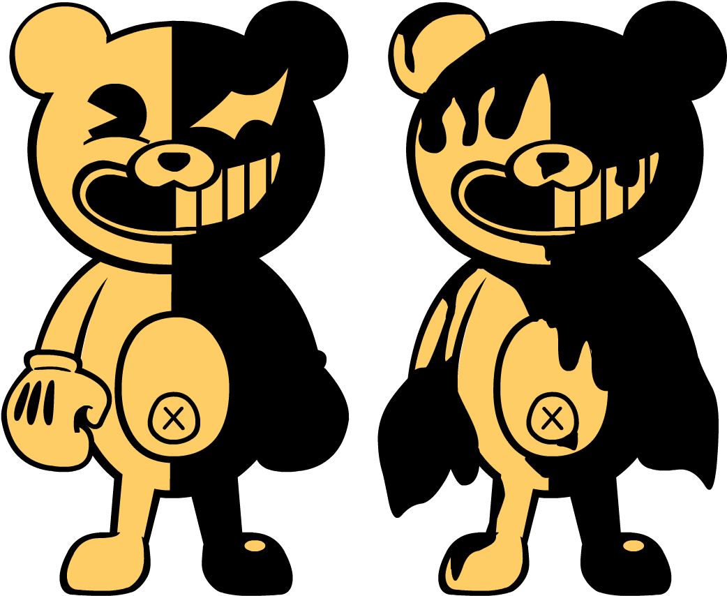 Image Result For Monokuma - Danganronpa Bendy And The Ink Machine (1100x900), Png Download