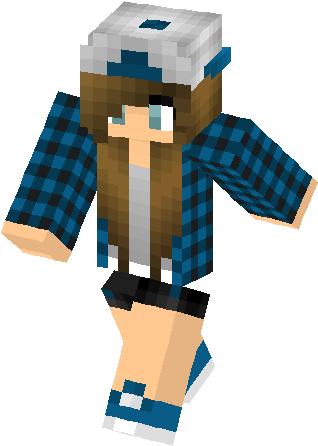 Minecraft Girl Skins - Minecraft Girl Skin Png (317x453), Png Download