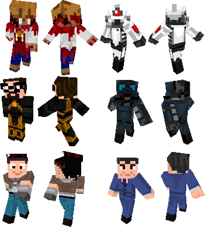Minecraft Half-life 2 Product Toy Robot - Minecraft Half Life 2 Skins (702x778), Png Download
