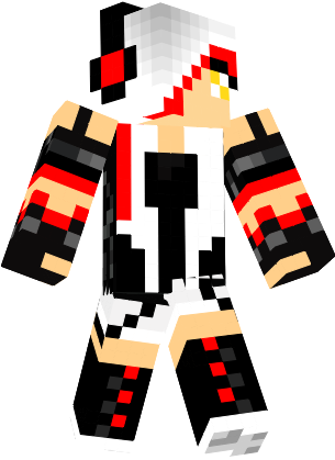 Pics Minecraft Girl Skins With Headphones And Hoodies - Green Dj Girl Minecraft Skins (304x430), Png Download