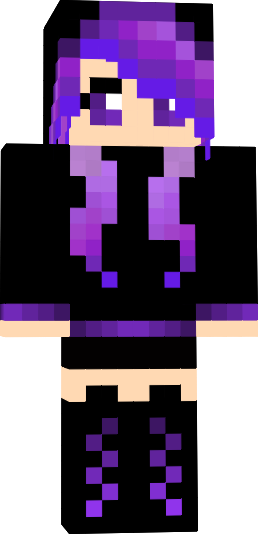 Minecraft Skins Meninas - Skin Do Minecraft Enderman Meninas (258x534), Png Download