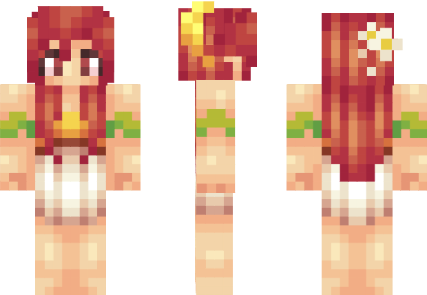 Red Hair Goddess Minecraft Skin Mc Skins, Goddess Hairstyles, - Goddess Minecraft Skins (620x428), Png Download