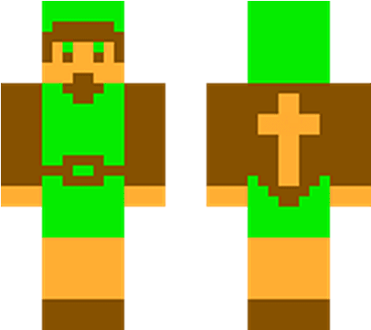9 Minecraft Skins To Celebrate Zelda - Cross (640x360), Png Download