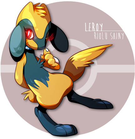 Leroy - Shiny Riolu - Riolu (463x469), Png Download