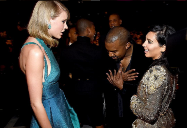 Taylor Swift Con Kanye West Y Kim Kardashian West - Taylor Swift And Kanye West (790x444), Png Download