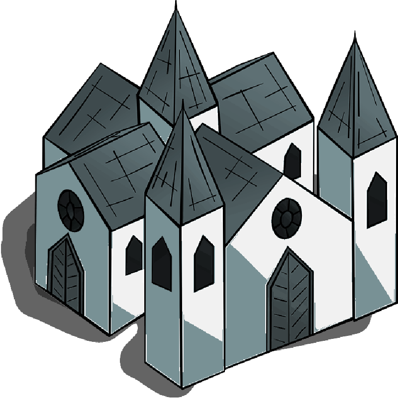 Mb Image/png - Clip Art Cathedral (800x803), Png Download