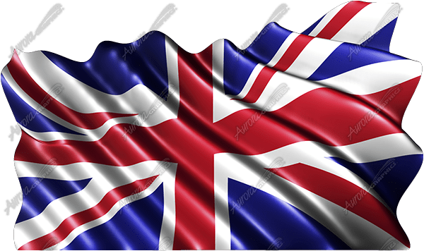 Waving Great Britain Flag - Union Jack Flag Flowing (600x356), Png Download