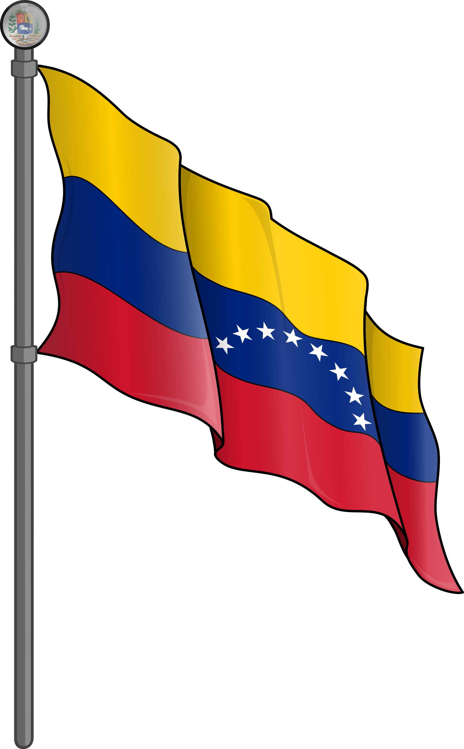 Bandera De Venezuela Png - Bandera Nacional De Venezuela (1488x2400), Png Download