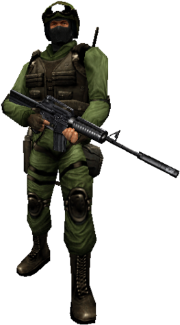 Seal Skin2 - Counter Strike Bot Png (272x479), Png Download