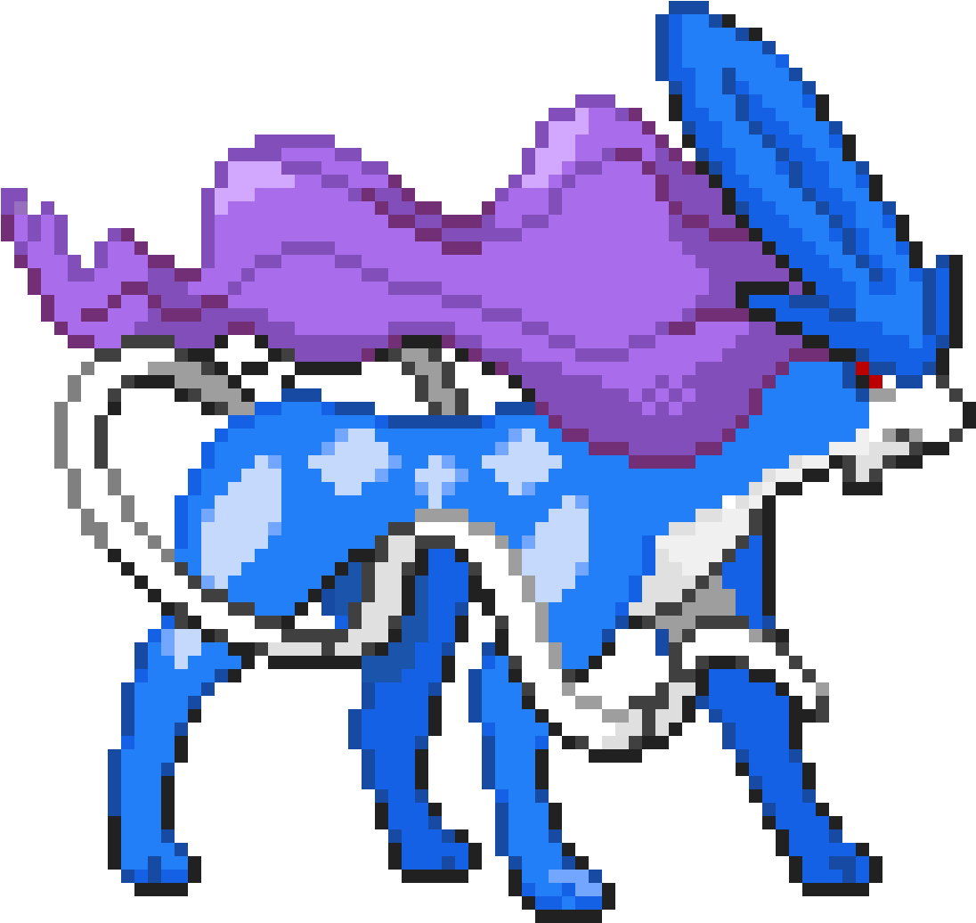 Suicune - Pixel Art Pokemon Lugia (1200x1200), Png Download