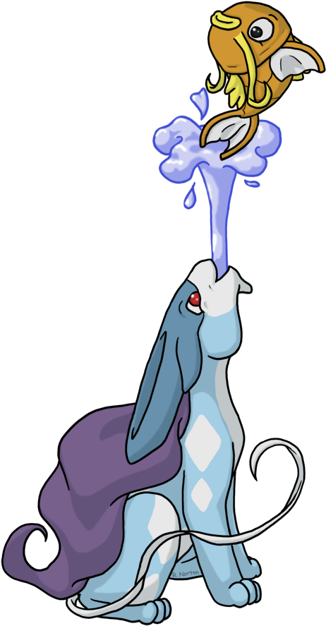 I Put A Lv100 Magikarp On The Gts And Asked For A Suicune, - For Gits And Shiggles (499x941), Png Download