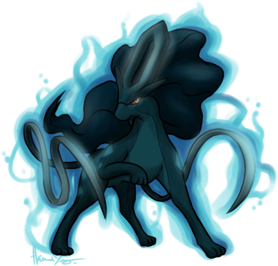 Dark Suicune Roleplay Ideas, Beast - Dark Suicune (600x563), Png Download