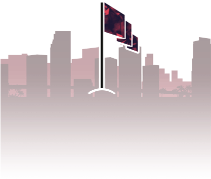 Home Contact-miami - Skyline (421x479), Png Download