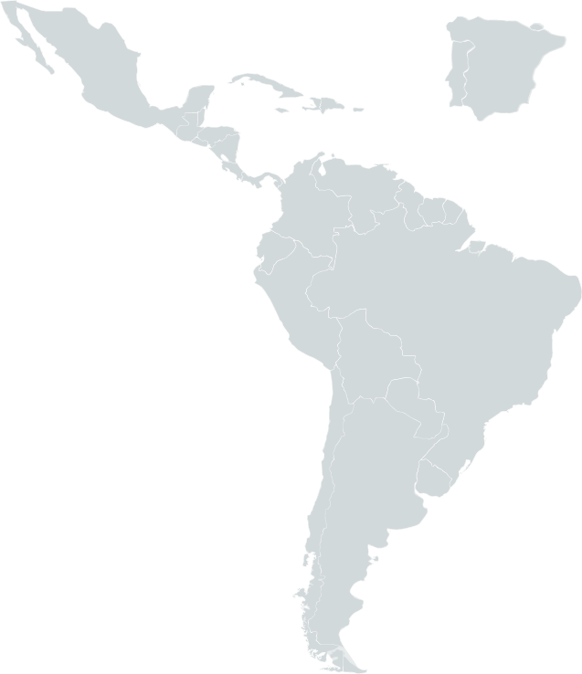 Mapa Iberoamérica - Latin American Social Sciences Institute (637x738), Png Download