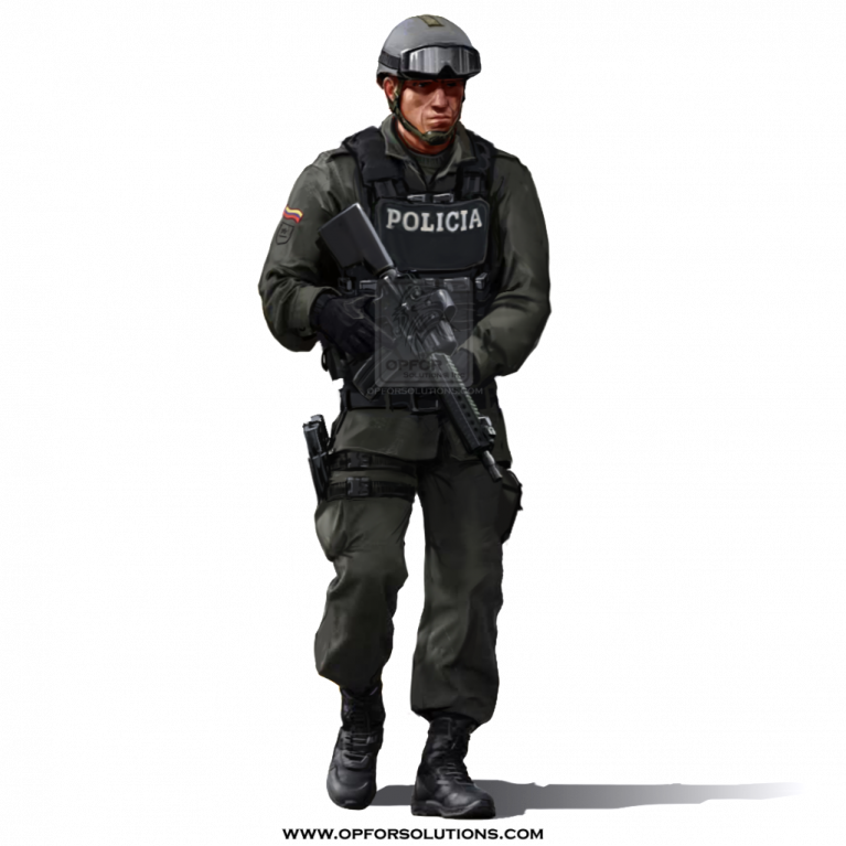 Colombia National Police Costume - Police (767x767), Png Download