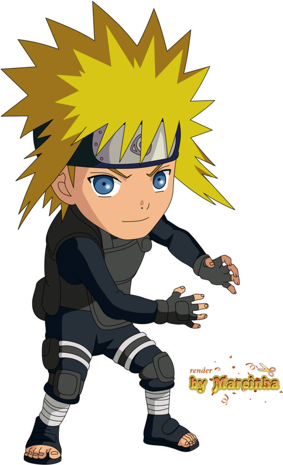 Chibi Namikaze Minato By Marcinha - Chibi Naruto By Marcinha (755x1057), Png Download